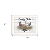 Country Chicks Rule 2 White Framed Print Wall Art - Homeroots - Flyclothing LLC