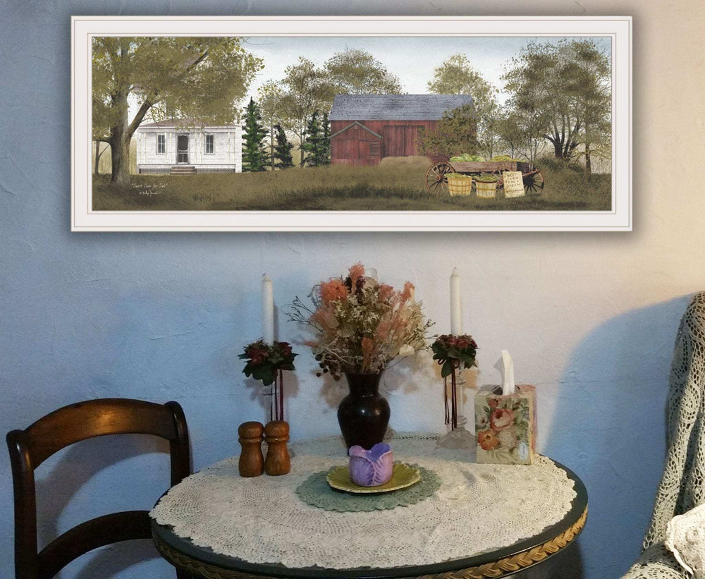 Sweet Corn For Sale 2 White Framed Print Wall Art - Homeroots - Flyclothing LLC