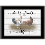 Country Chicks Rule 3 Black Framed Print Wall Art - Homeroots - Flyclothing LLC