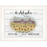 Do What Makes Your Soul Shine 1 White Framed Print Wall Art - Homeroots - Flyclothing LLC