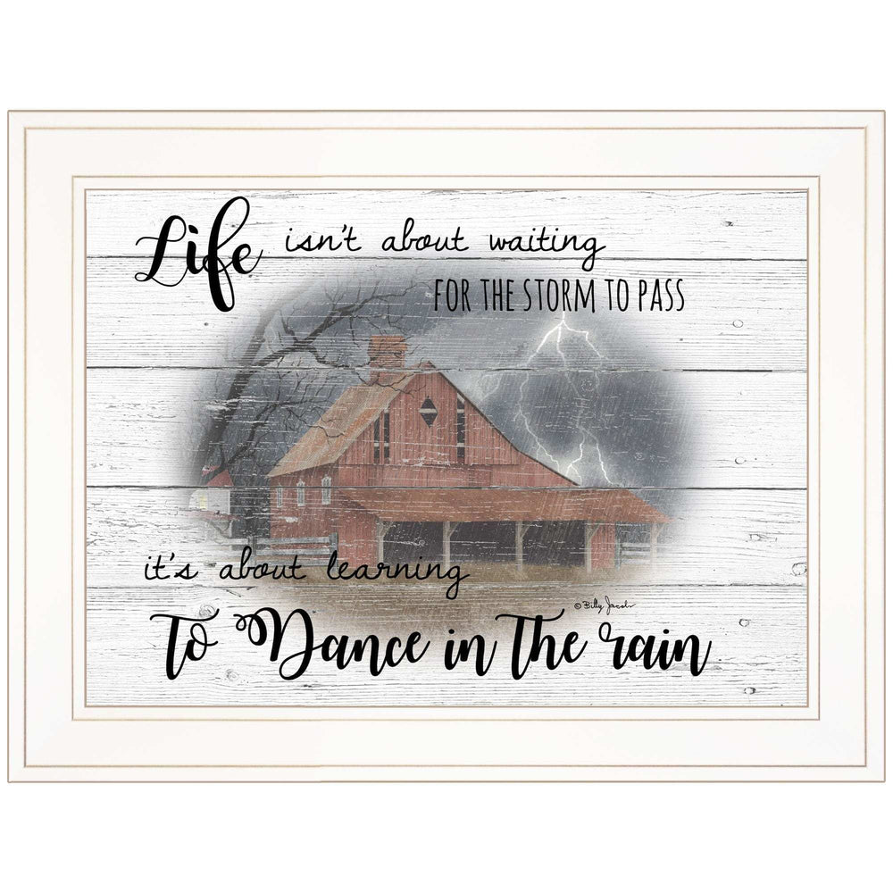 Storm Dance White Framed Print Wall Art - Homeroots - Flyclothing LLC