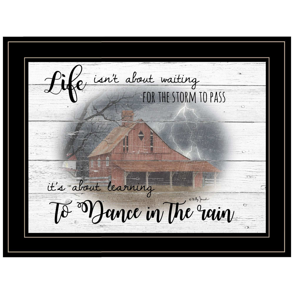 Storm Dance at the Farm Black Framed Print Wall Art - Homeroots - Flyclothing LLC