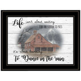 Storm Dance at the Farm Black Framed Print Wall Art - Homeroots - Flyclothing LLC
