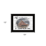 Storm Dance at the Farm Black Framed Print Wall Art - Homeroots - Flyclothing LLC
