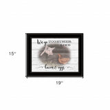 We Go Together Like Bacon and Eggs Black Framed Print Wall Art - Homeroots - Flyclothing LLC