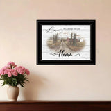 Love Will Always Lead You Home Farmhouse Black Framed Print Wall Art - Homeroots - Flyclothing LLC