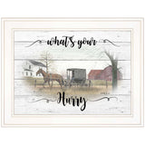 Whats Your Hurry 1 White Framed Print Wall Art - Homeroots - Flyclothing LLC