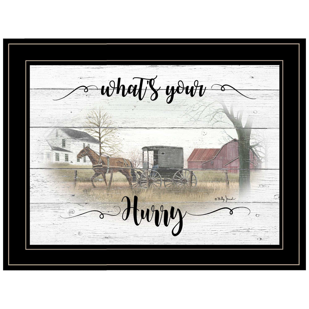 Whats Your Hurry 2 Black Framed Print Wall Art - Homeroots - Flyclothing LLC