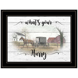 Whats Your Hurry 2 Black Framed Print Wall Art - Homeroots - Flyclothing LLC