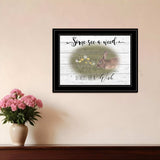 Some See A Weed 2 Black Framed Print Wall Art - Homeroots - Flyclothing LLC