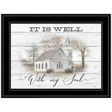 It Is Well 2 Black Framed Print Wall Art - Homeroots - Flyclothing LLC