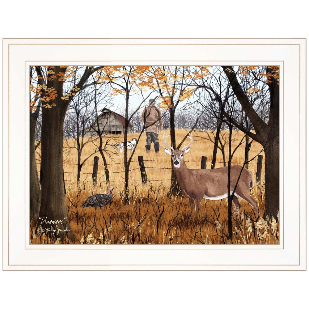 Unaware 1 White Framed Print Wall Art - Homeroots - Flyclothing LLC