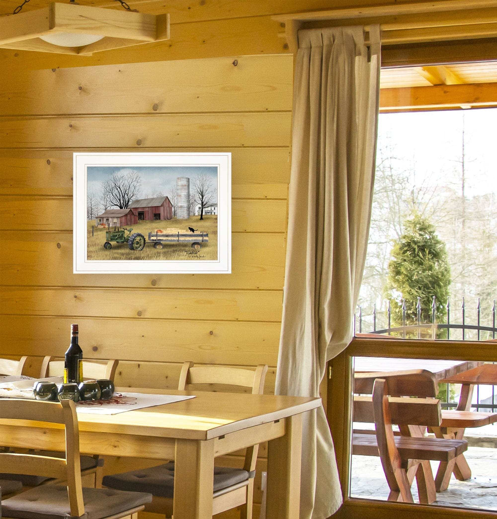 Hayride 1 White Framed Print Wall Art - Homeroots - Flyclothing LLC