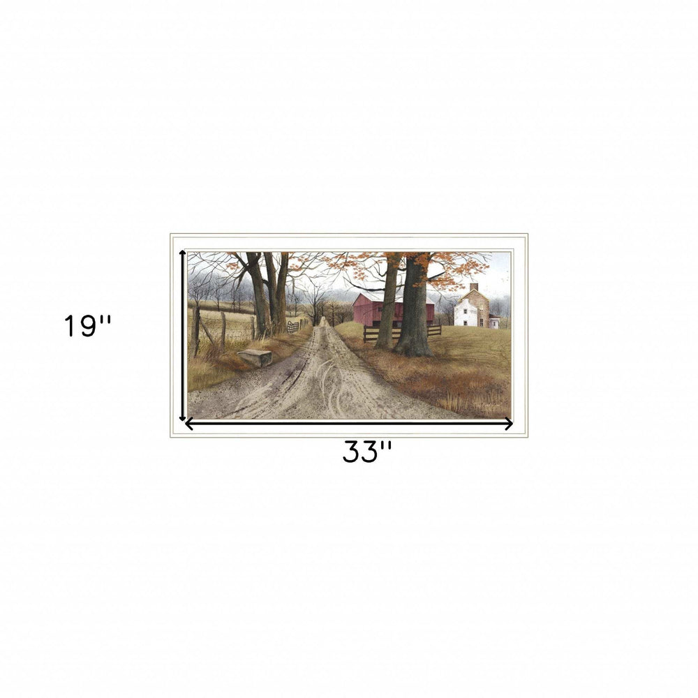 The Road Home 8 White Framed Print Wall Art - Homeroots - Flyclothing LLC
