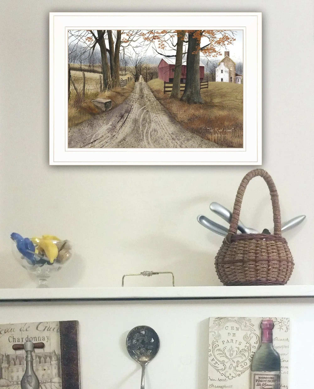 The Road Home 1 White Framed Print Wall Art - Homeroots - Flyclothing LLC