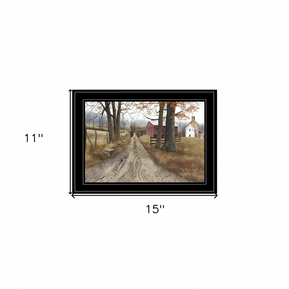The Road Home 3 Black Framed Print Wall Art - Homeroots - Flyclothing LLC