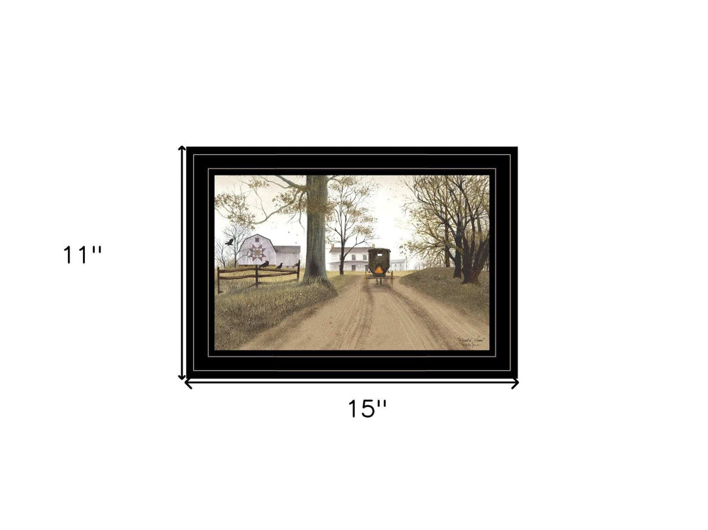 Headin Home 3 Black Framed Print Wall Art - Homeroots - Flyclothing LLC