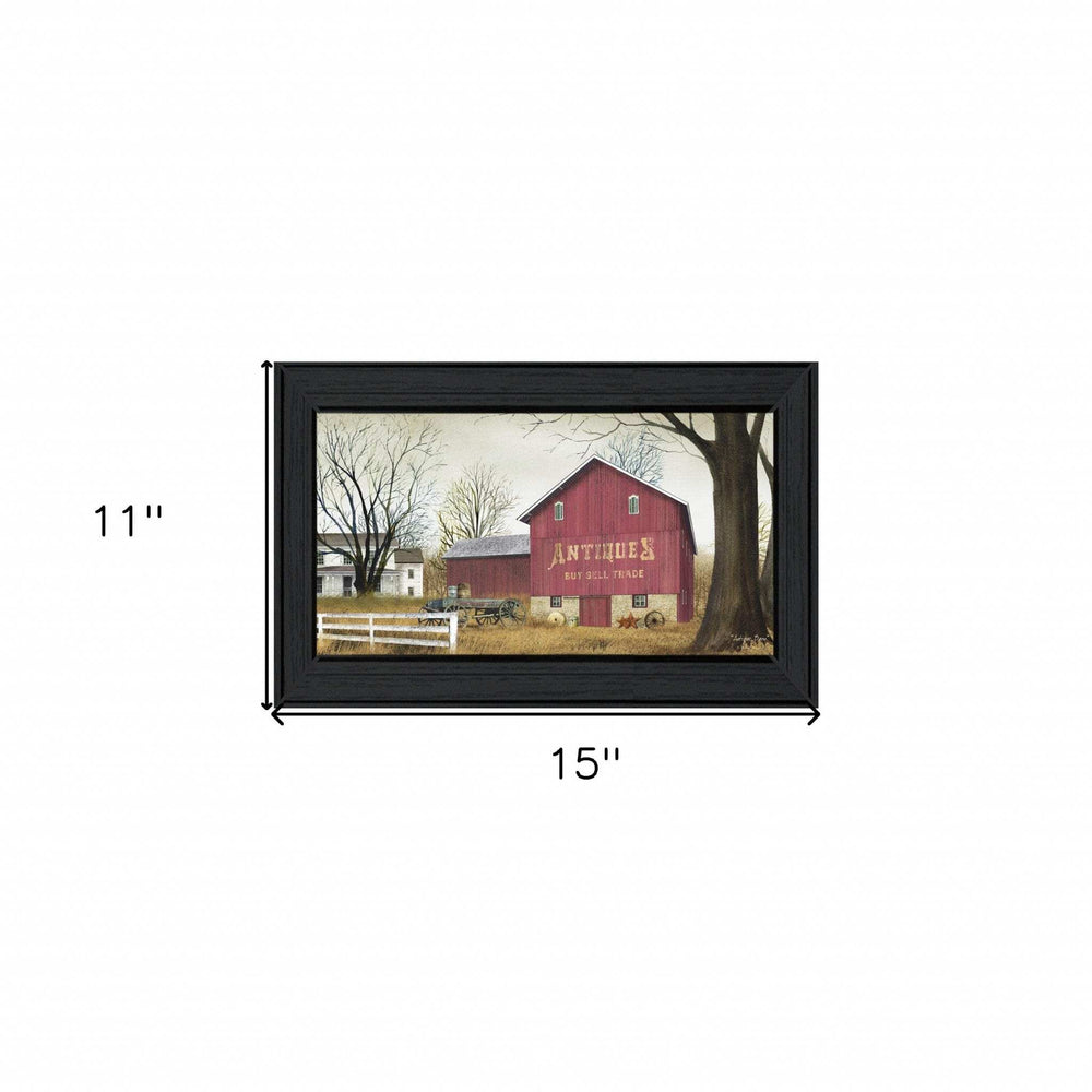 Antique Barn 2 Black Framed Print Wall Art - Homeroots - Flyclothing LLC