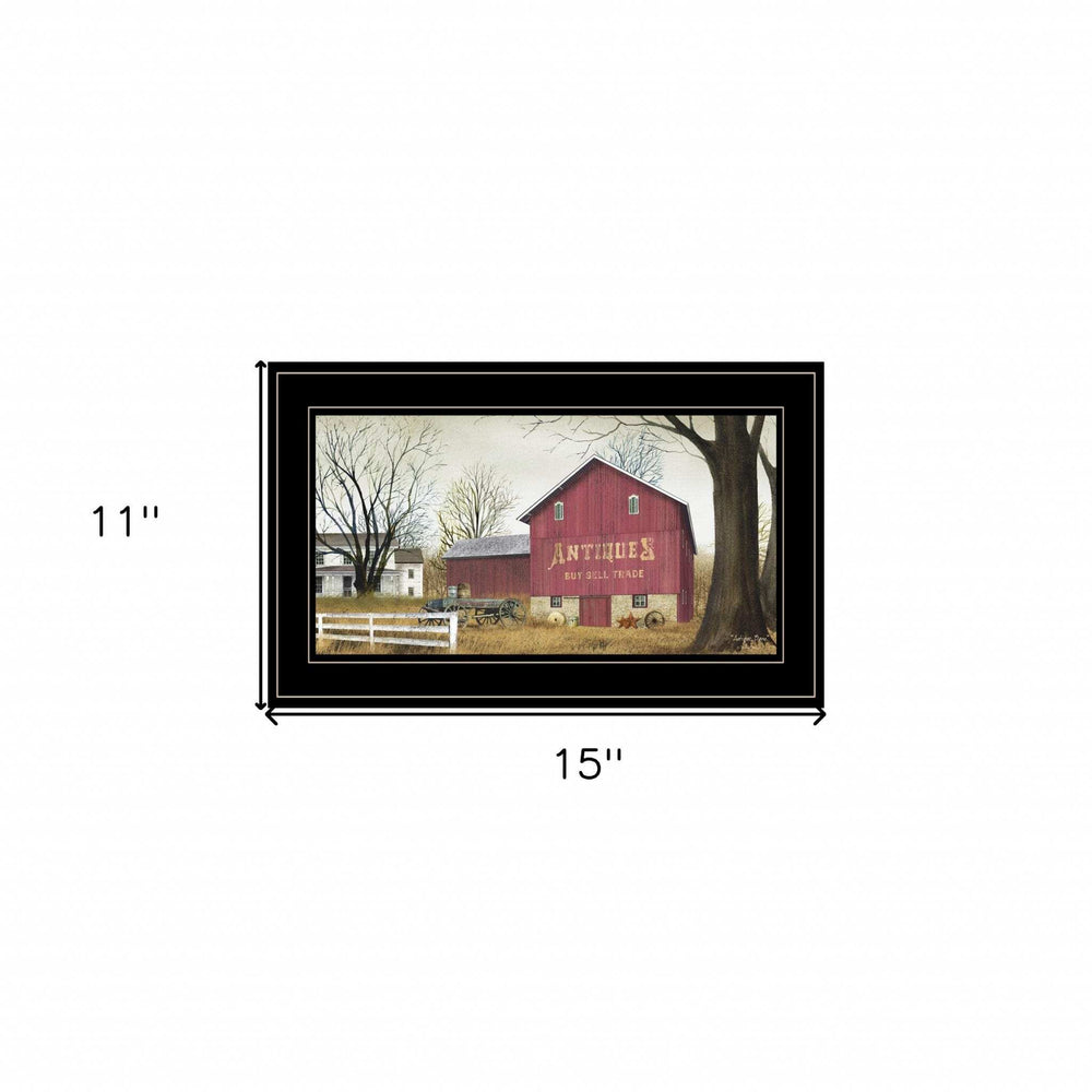 Antique Barn 3 Black Framed Print Wall Art - Homeroots - Flyclothing LLC