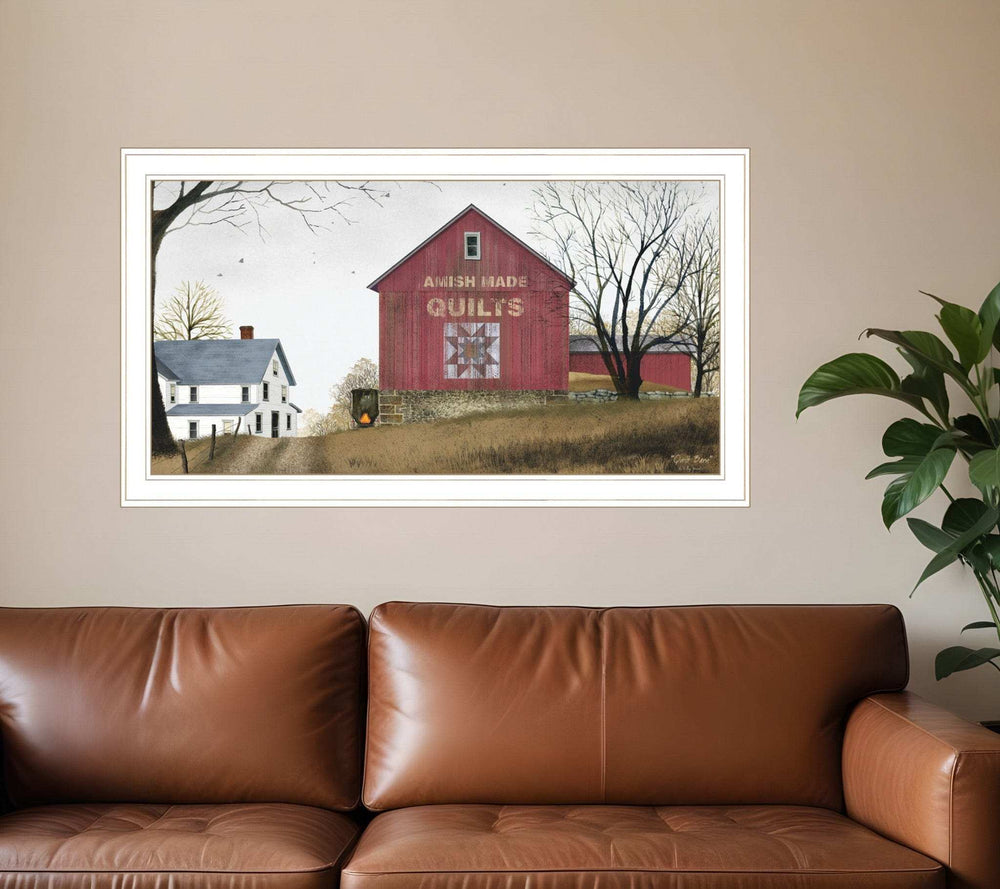 The Quilt Barn 4 White Framed Print Wall Art - Homeroots - Flyclothing LLC