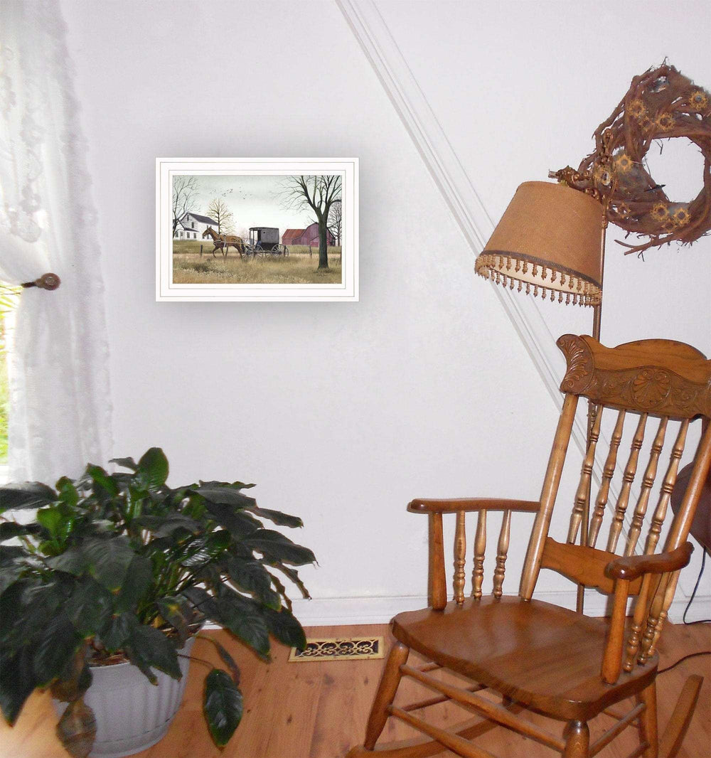 Goin to Market 1 White Framed Print Wall Art - Homeroots - Flyclothing LLC