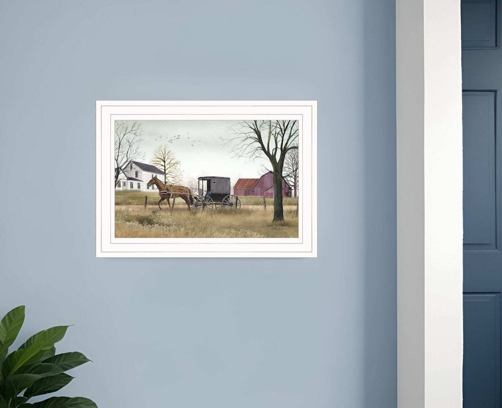 Goin to Market 1 White Framed Print Wall Art - Homeroots - Flyclothing LLC