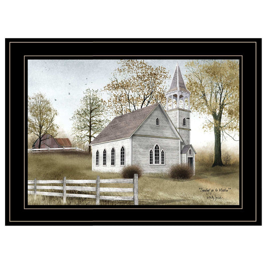Sunday Go To Meetin 3 Black Framed Print Wall Art - Homeroots - Flyclothing LLC