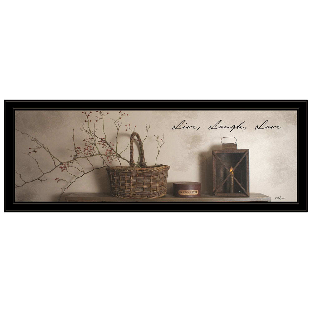 Live Laugh and Love 4 Black Framed Print Wall Art - Homeroots - Flyclothing LLC