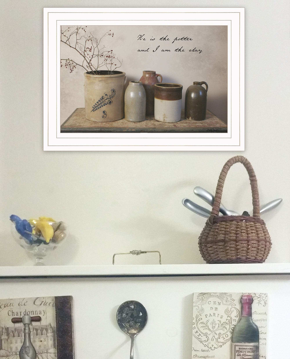 He is the Potter 1 White Framed Print Wall Art - Homeroots - Flyclothing LLC