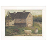 Stone Barn 2 White Framed Print Wall Art - Homeroots - Flyclothing LLC