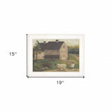 Stone Barn 2 White Framed Print Wall Art - Homeroots - Flyclothing LLC