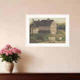 Stone Barn 2 White Framed Print Wall Art - Homeroots - Flyclothing LLC