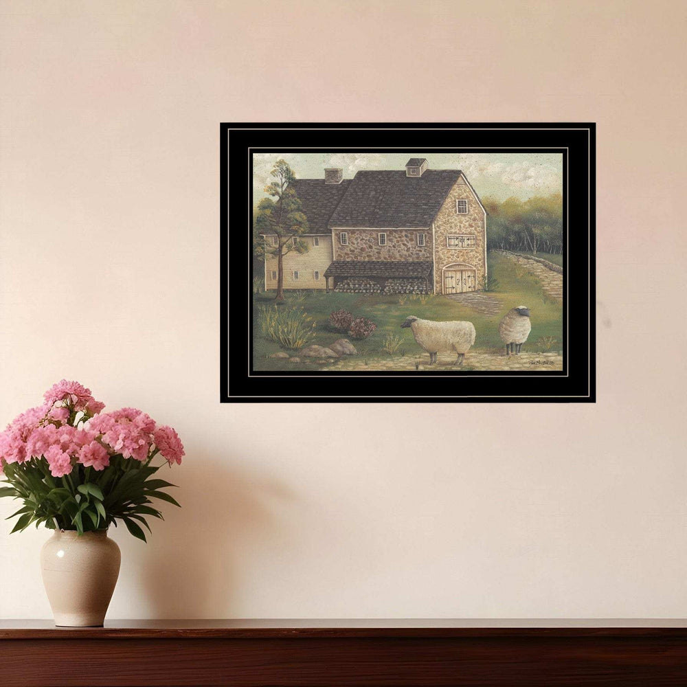 Stone Barn 3 Black Framed Print Wall Art - Homeroots - Flyclothing LLC