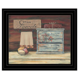 Clean Towels 3 Black Framed Print Bathroom Wall Art - Homeroots - Flyclothing LLC