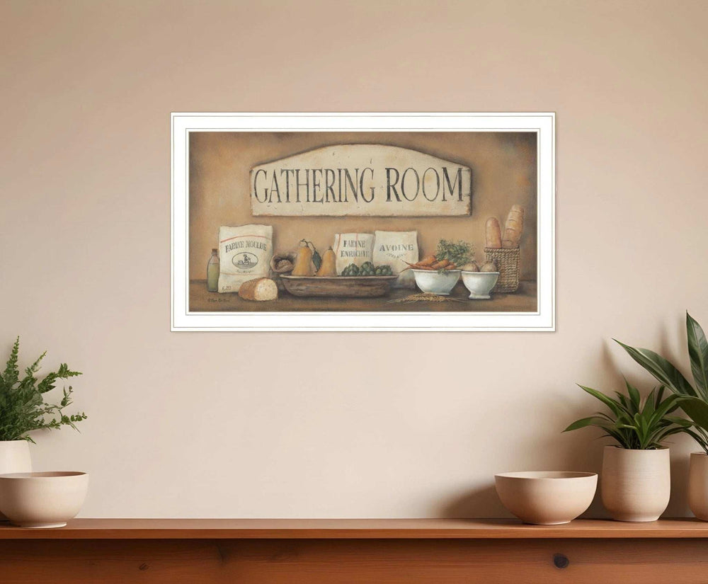 Gathering Room 1 White Framed Print Kitchen Wall Art - Homeroots - Flyclothing LLC