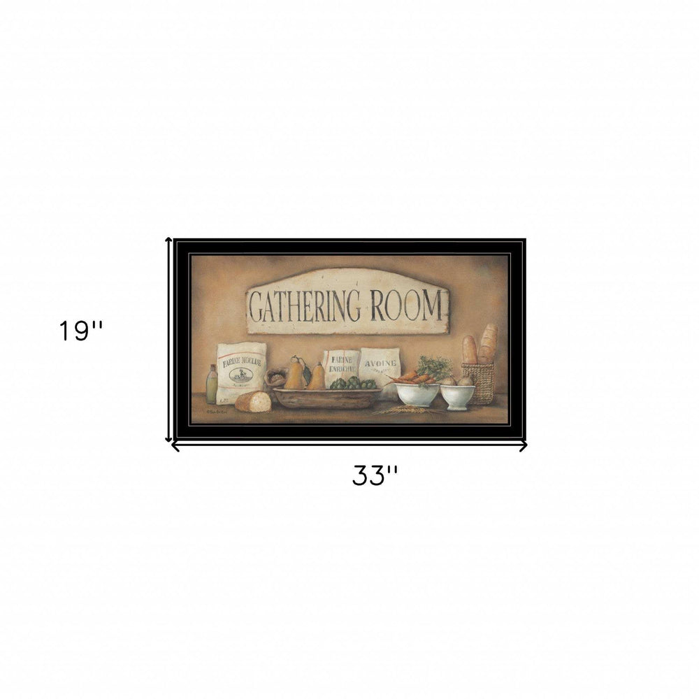 Gathering Room 2 Black Framed Print Kitchen Wall Art - Homeroots - Flyclothing LLC