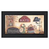 Country Bath 9 Black Framed Print Bathroom Wall Art - Homeroots - Flyclothing LLC