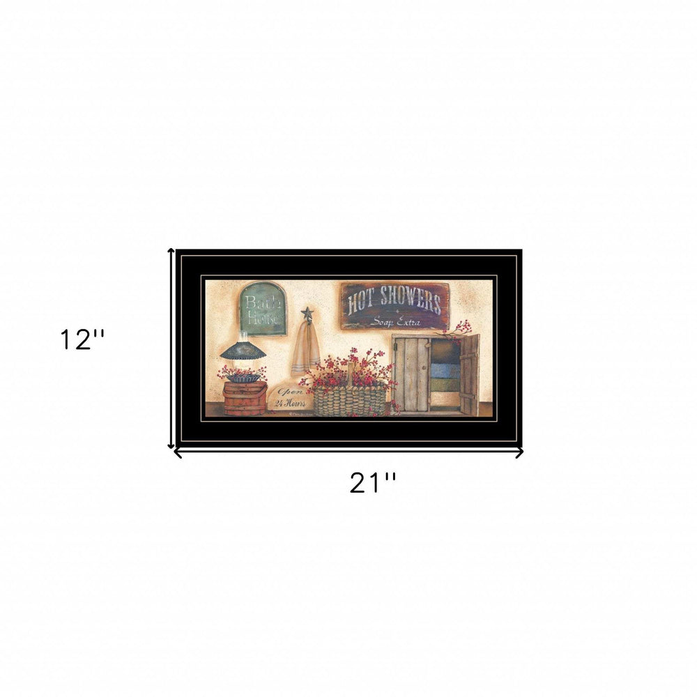 Bath House Collection 3 Black Framed Print Bathroom Wall Art - Homeroots - Flyclothing LLC