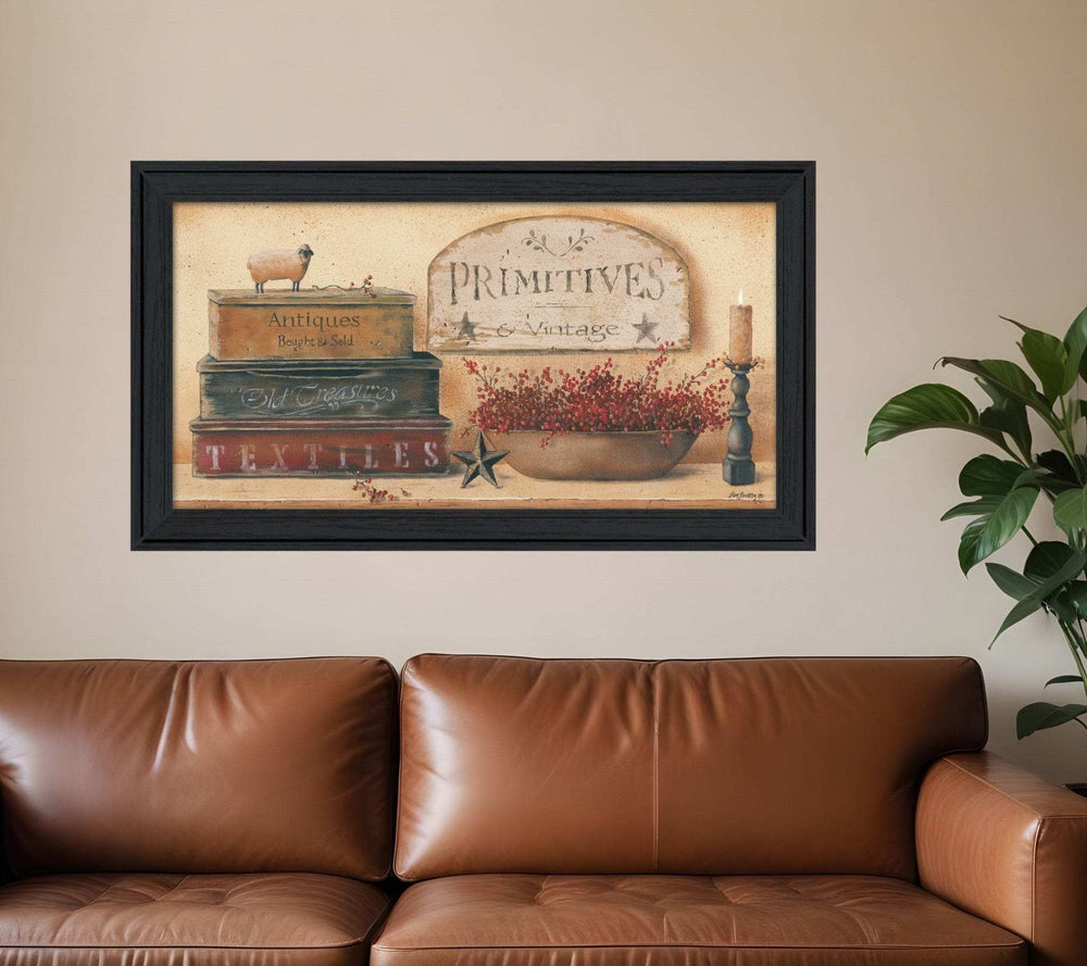 Primitives and Vintage 1 Black Framed Print Wall Art - Homeroots - Flyclothing LLC