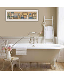 Starlight Bath 2 White Framed Print Bathroom Wall Art - Homeroots - Flyclothing LLC