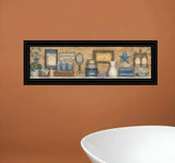 Starlight Bath 3 Black Framed Print Bathroom Wall Art - Homeroots - Flyclothing LLC