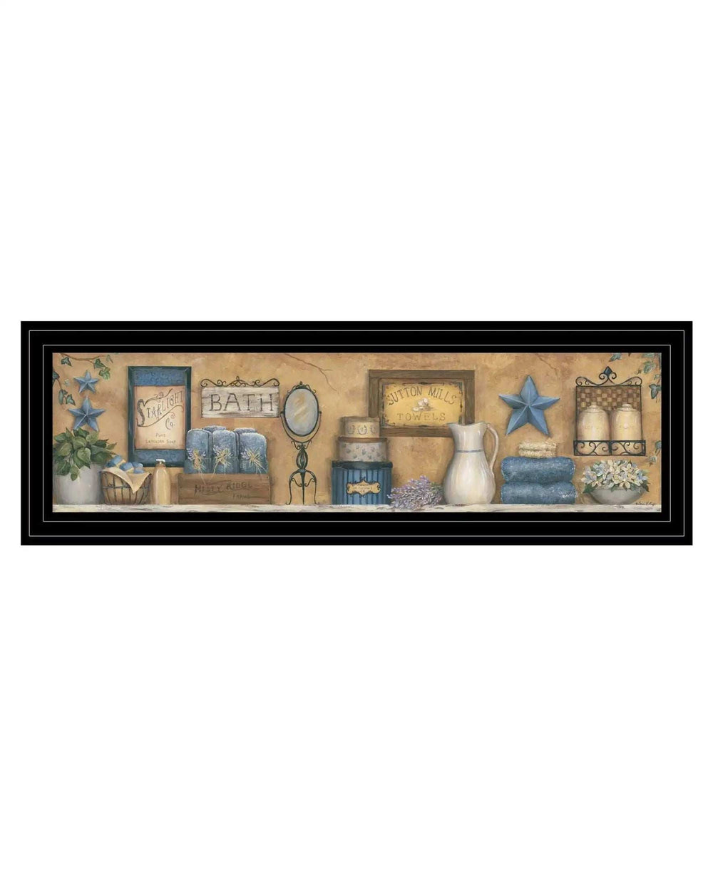Starlight Bath 3 Black Framed Print Bathroom Wall Art - Homeroots - Flyclothing LLC