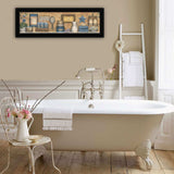 Starlight Bath 3 Black Framed Print Bathroom Wall Art - Homeroots - Flyclothing LLC
