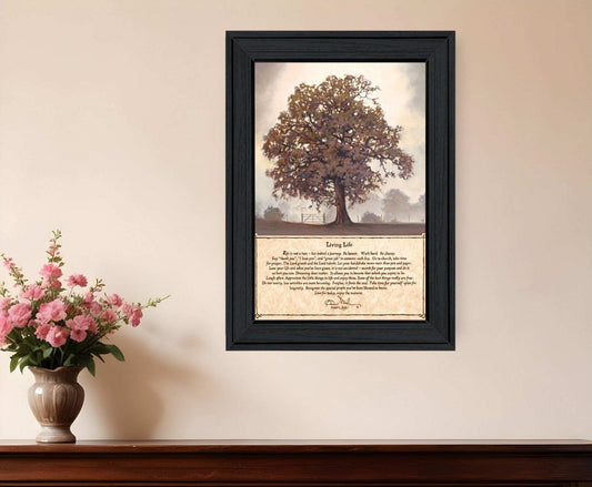 Living Life 6 Black Framed Print Wall Art - Homeroots - Flyclothing LLC