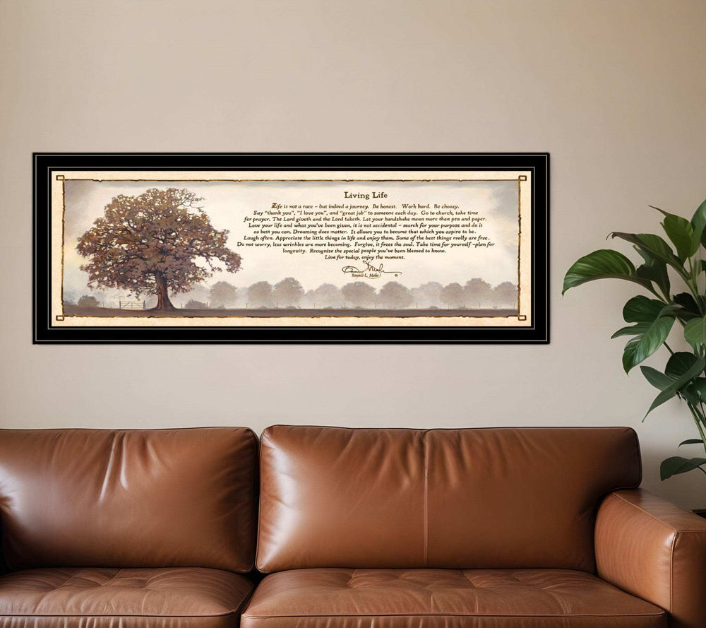 Living Life 12 Black Framed Print Wall Art - Homeroots - Flyclothing LLC