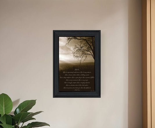Life is 3 Black Framed Print Wall Art - Homeroots - Flyclothing LLC