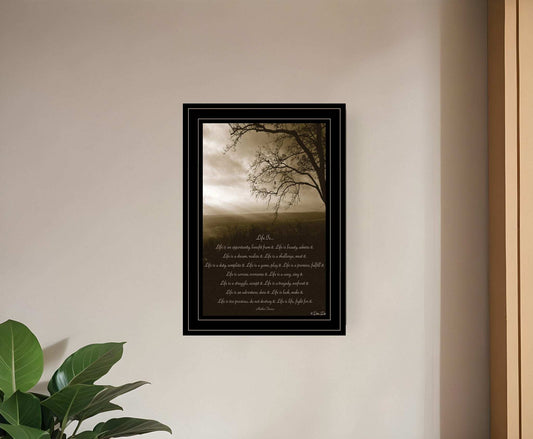 Life is 4 Black Framed Print Wall Art - Homeroots - Flyclothing LLC