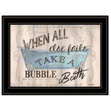 Take A Bubble Bath 2 Black Framed Print Bathroom Wall Art - Homeroots - Flyclothing LLC