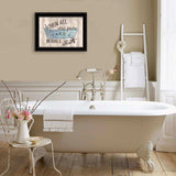 Take A Bubble Bath 2 Black Framed Print Bathroom Wall Art - Homeroots - Flyclothing LLC