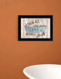 Take A Bubble Bath 2 Black Framed Print Bathroom Wall Art - Homeroots - Flyclothing LLC